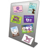 Rectangle Magnet Dog Designs Assortment w/ SILVER Display!