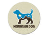 Absorbent Stone Auto Coaster - Mountain Dog