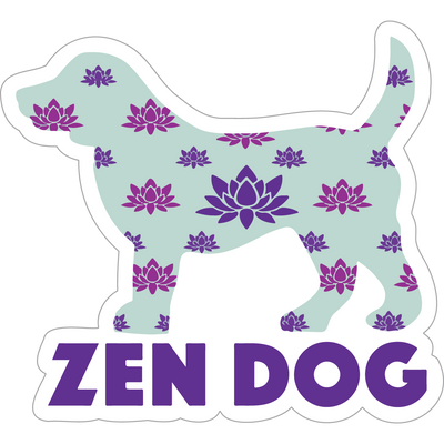 Zen Dog 3" Decal