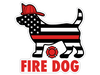 Fire Dog 3” Decal