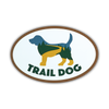 Oval Shaped Magnet - Trail Dog