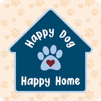 Cork Coaster - Happy Dog Happy Home