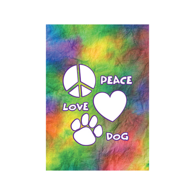 Peace Love Dog Garden Flag - Item #7101