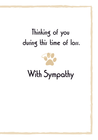Sympathy Dog Card - Those We Love Do Not Leave Us