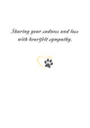 8198 Dog Sympathy Card Inside Right