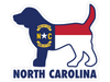 North Carolina Dog 3" Sticker (Decal)