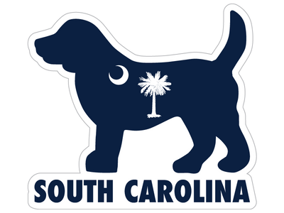 South Carolina Dog 3" Sticker (Decal)