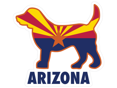 Arizona Dog 3" Sticker (Decal)