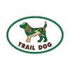 Oval Shaped Magnet - Trail Dog