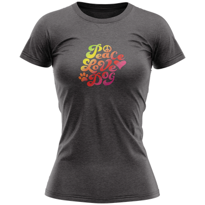 Ladies T- Shirt - Peace Love Dog
