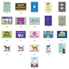 Rectangle Magnet Dog Designs Assortment w/ SILVER Display!