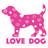 Love Dog 3" Decal