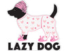 Lazy Dog 3" Decal