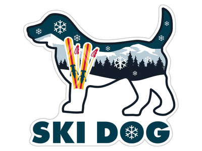 Ski Dog 3" Decal