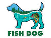 Fish Dog 3" Decal