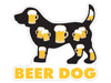 Beer Dog 3" Decal