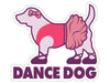 Dance Dog 3” Decal