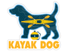 Kayak Dog 3” Decal