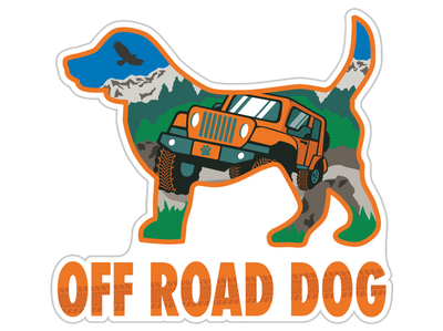 Off Road Dog 3” Decal