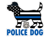 Police Dog 3” Decal