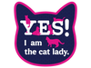 Yes! I am the Cat Lady.  3” Decal