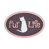 Oval Car Magnet - Fur Life (Cat)