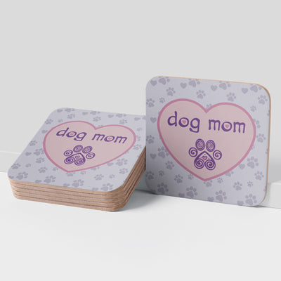 Cork Coaster- Dog Mom