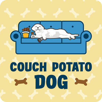 Cork Coaster - Couch Potato Dog