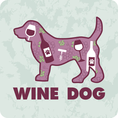 Cork Coaster - Wine Dog