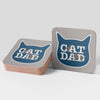Cork Coaster - Cat Dad