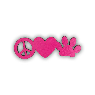 Word Magnet - Peace Love Dog – 4-Pack
