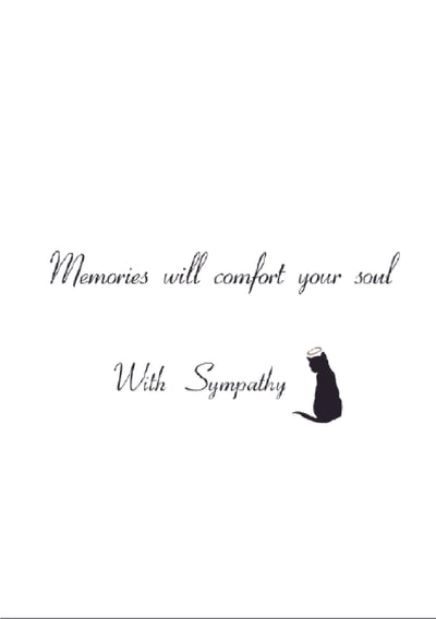 Sympathy Card Cat - Time Will Heal