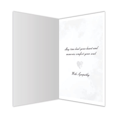 Pet Sympathy Card - Pawprints In Heaven... Pawprints On My Heart