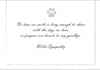 Dog Sympathy Card - Always Remembered and Forever Loved