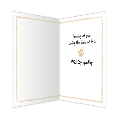 Dog Sympathy Card - Those We Love Do Not Leave Us