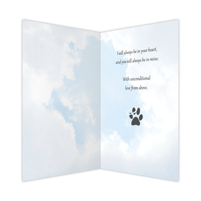 8213 Dog Sympathy Card Inside 3D