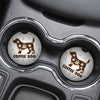 Absorbent Stone Auto Coaster - Coffee Dog