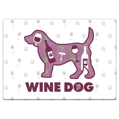 Rectangle Magnet - Wine Dog