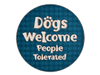 Absorbent Stone Car Coaster - Dogs Welcome, People Tolerated