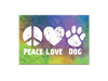 Standard Magnet - Peace Love Dog